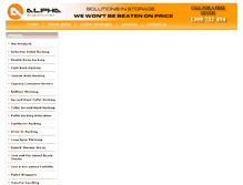 Tablet Screenshot of alpharacking.com.au